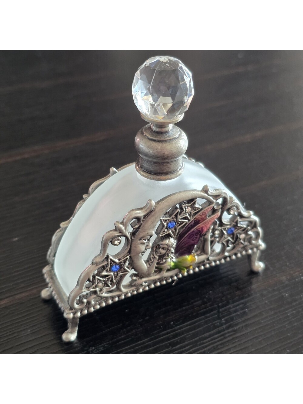 Spoontiques Fairy Celestial Cottagecore Perfume Bottle Frosted Glass w/ Stopper